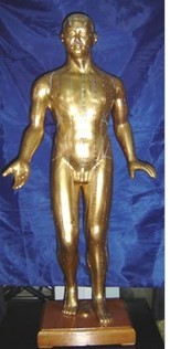 針灸銅人｜中醫(yī)針灸銅人|十四經穴針灸銅人模型（100CM）